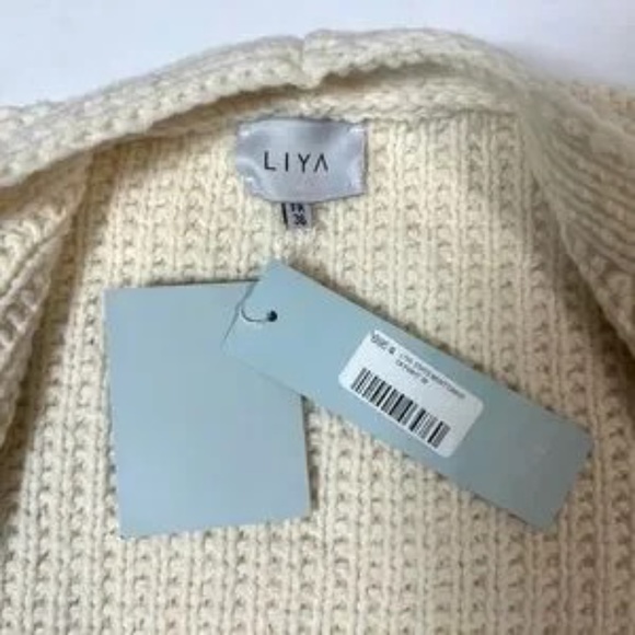 LIYA CARDIGAN WITH KNIT SLEEVES, CUSTOM MADE, NWT - Picture 3 of 8